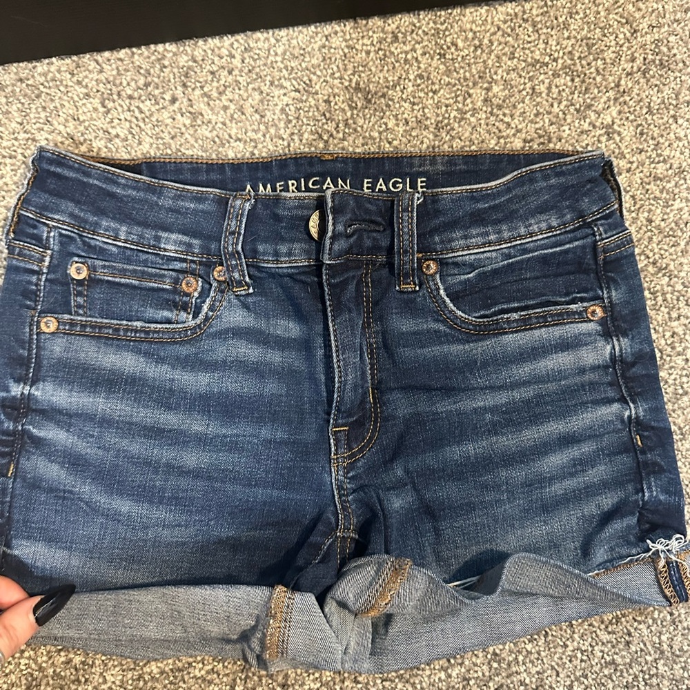 American Eagle Outfitters Blue Jean Shorts Shortie sz 4